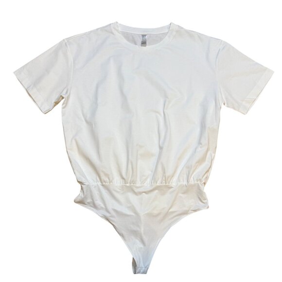 Spanx White Short Sleeve Bodysuit Size XL NWT - Picture 1 of 5